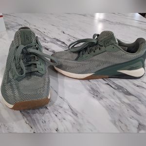 Reebok Nano X1  Size 7 US S42566 Gray Green Training Gym Shoes Sneakers